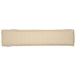 vidaXL Coussins de palette pour banc 2 Pièces Beige 180x40x8 cm Tissu Oxford