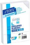 Paquet de 50 enveloppes blanches c5 162x229 80 g/m² bande de protection gpv