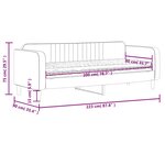 vidaXL Lit de jour avec matelas bleu 80x200 cm velours