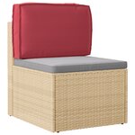 vidaXL Coussin de palette pour dossier Rouge vin 60x40x12 cm Tissu Oxford