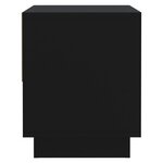 vidaXL Tables de chevet 2 Pièces Noir 45x34x44 cm Aggloméré