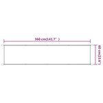 vidaXL Auvent vertical Bleu 60x360 cm Tissu oxford