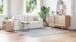 vidaXL Tapis Shaggy à poils longs Gris 200x200 cm PP