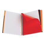 Cahier International Filingbook, A4+, couverture en polypropylène, double spirale, 200 pages, quadrillé, orange, compatible SCRIBZEE® (bloc 100 feuilles)