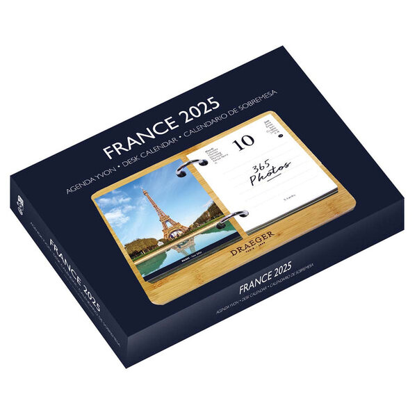 Coffret Éphéméride Agenda Yvon 2025 - Edition France - Draeger paris