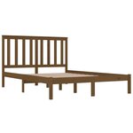 vidaXL Cadre de lit Marron miel Bois de pin massif 200x200 cm