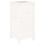 vidaXL Jardinière blanc 40x40x78 cm bois massif de pin