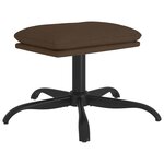 vidaXL Repose-pied Marron 60x60x36 cm Tissu