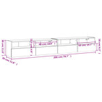 vidaXL Meubles TV muraux 2Pièces chêne sonoma 100x30x30cm bois ingénierie