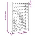 vidaXL Casier à vin 72 5x25x111 5 cm Bois de pin massif