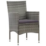 Salon de jardin meuble d'extérieur ensemble de mobilier 5 pièces avec coussins résine tressée gris 02_0016444