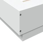 vidaXL Cadre de lit sans matelas blanc 140x190 cm