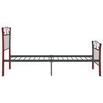 vidaXL Cadre de lit sans matelas noir métal 90x200 cm