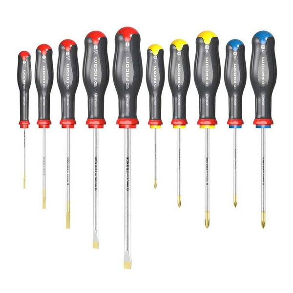 Jeu de 10 tournevis Protwist Facom ATWJ10PB