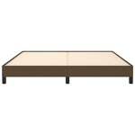 vidaXL Cadre de lit sans matelas marron foncé 180x200 cm tissu