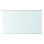 vidaXL Panneaux d'étagère 2 Pièces Verre Transparent 50 x 30 cm