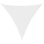 vidaXL Voile de parasol tissu oxford triangulaire 3x3x3 m blanc