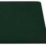 vidaXL Panneaux muraux 12 Pièces Vert foncé 30x30 cm Velours 1 08 m²