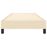 vidaXL Cadre de lit Crème 100 x 200 cm Tissu