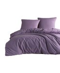 Parure de lit violette unie 140 x 200 cm