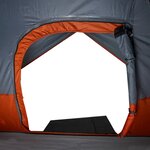 vidaXL Tente familiale à dôme 6 personnes orange imperméable