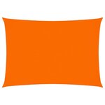 vidaXL Voile de parasol Tissu Oxford rectangulaire 3x4 5 m Orange