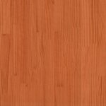 vidaXL Lit haut avec toit cire marron 90x190 cm bois de pin massif