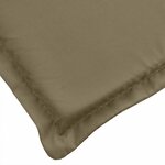 vidaXL Coussin de chaise longue taupe mélangé 200x50x4 cm tissu