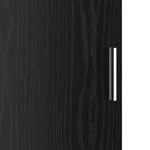 vidaXL Bureau avec rangement en chêne noir en bois d'ingénierie