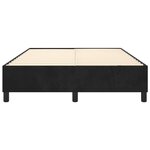 vidaXL Cadre de lit sans matelas noir 140x200 cm velours