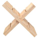 vidaXL Porte-bûches 47x39 5x48 cm Bois massif de pin