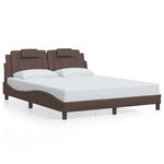 vidaXL Cadre de lit sans matelas marron 160x200 cm similicuir