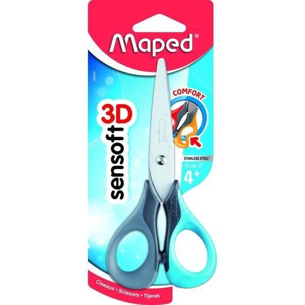 MAPED Ciseaux Sensoft 3D Symétriques 13,5cm (Lot de 3)