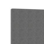 En-tête LED vidaXL Design sur le plan gris clair 72 cm en tissu en velours côtelé