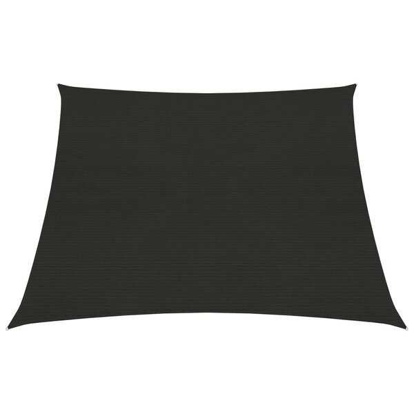 vidaXL Voile d'ombrage 160 g/m² Noir 4/5x3 m PEHD