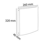 Classeur A4 4 anneaux 30mm Iderama  noir x 10 EXACOMPTA