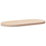vidaXL Dessus de table 80x40x2 5 cm bois de pin massif ovale