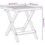 vidaXL Chaises longues lot de 2 et table bleu foncé bois massif acacia