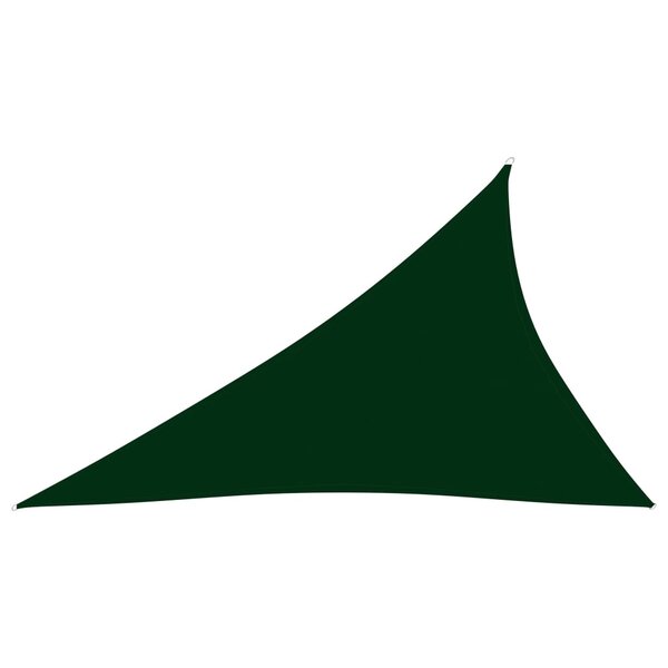vidaXL Voile de parasol Tissu Oxford triangulaire 4x5x6 4 m Vert foncé