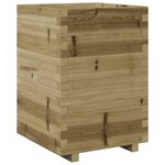 vidaXL Jardinière 50x50x72 5 cm bois de pin imprégné