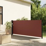 vidaXL Auvent latéral rétractable marron 120x500 cm
