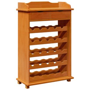 vidaXL Rangement à Vin 90x60x30 cm Bois Massif Pin
