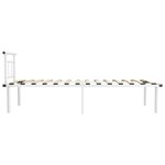 vidaXL Cadre de lit sans matelas blanc métal 100x200 cm