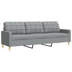 vidaXL Ensemble de canapés 3 Pièces repose-pied et coussins décoratifs
