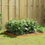 vidaXL Lit surélevé de jardin 100x100x18 5 cm acier corten