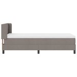 Lit à ressorts vidaXL avec matelas Taupe 100x200 cm Tissu