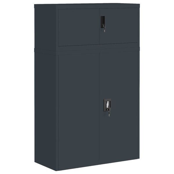 vidaXL Classeur anthracite 90x40x145 cm acier