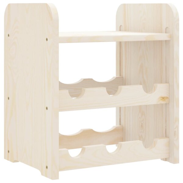vidaXL Casier à vin avec panneau supérieur 33x25x37 cm bois pin massif