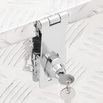 vidaXL Boîte de rangement Argenté 100x55x37 cm Aluminium