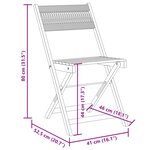 vidaXL Ensemble de bistro 3 Pièces beige polypropylène et bois massif